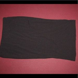 Simple Black Midi Pencil Skirt